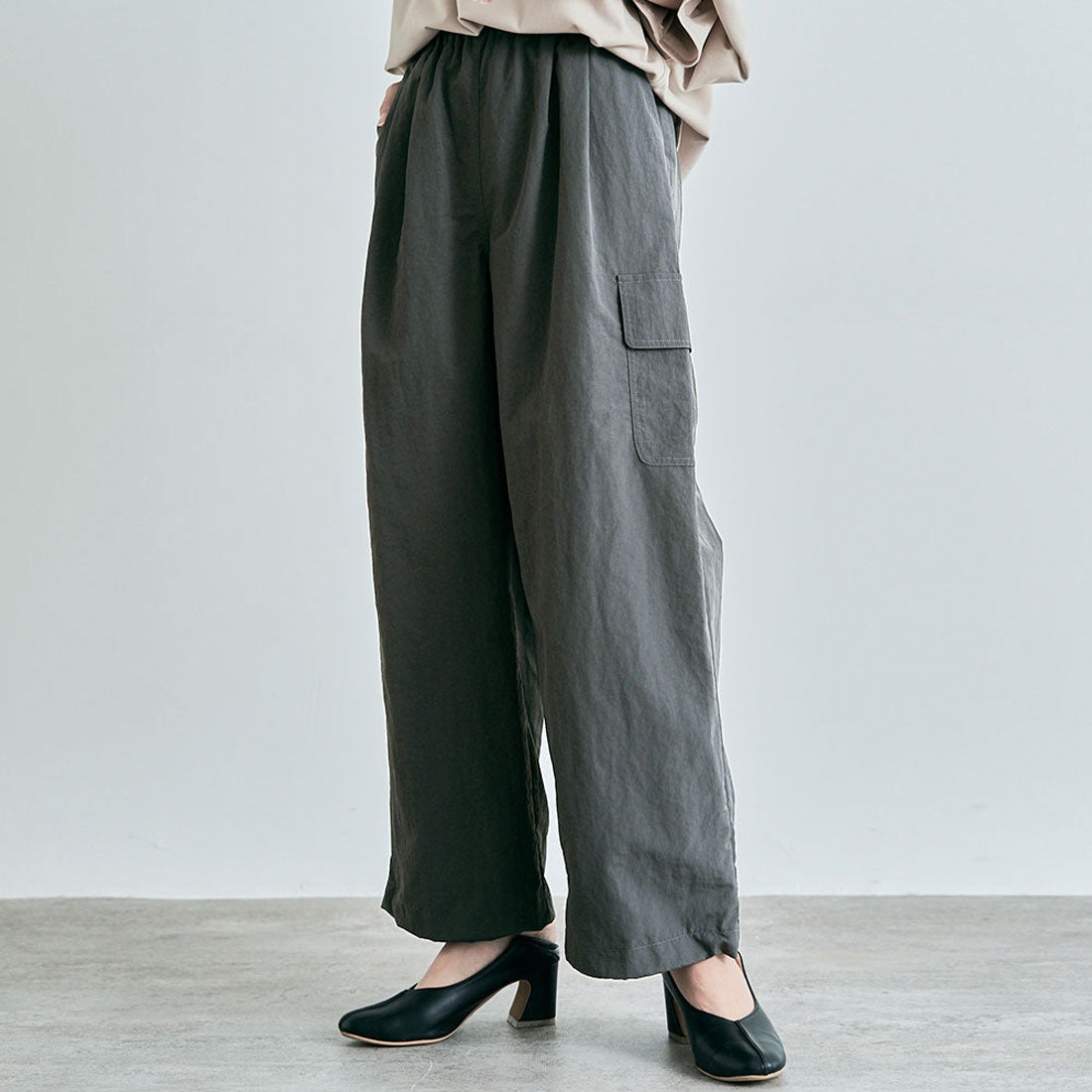 キラキラショップ KiraKiraShop パンツ《2wayパラシュートカーゴパンツ 全3色 2サイズ》 ［job0020］,チャコール