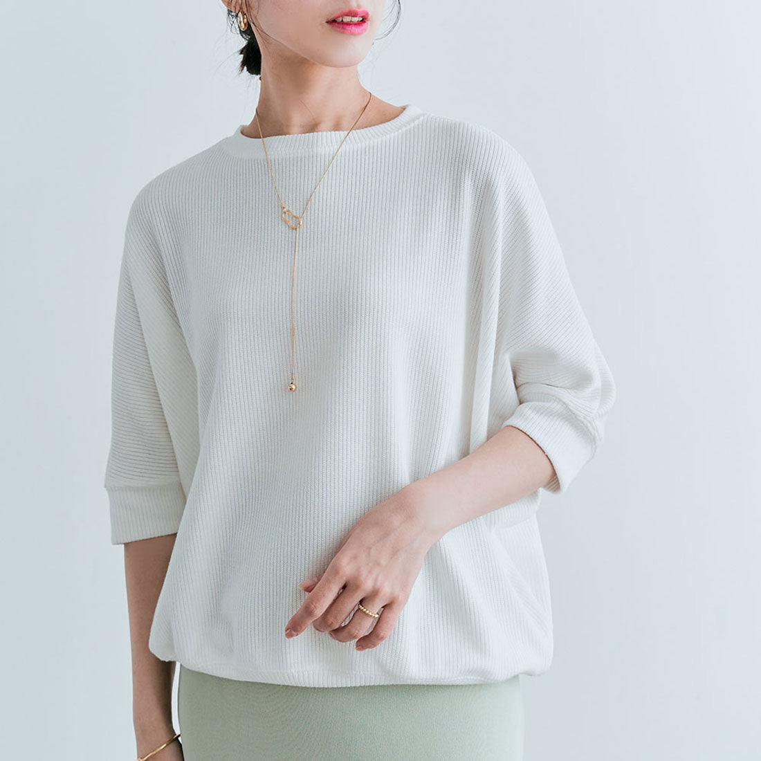 KiraKiraShop Tops《Cotton Stretch Dolman Top All 7 Colors》［jgt0055］