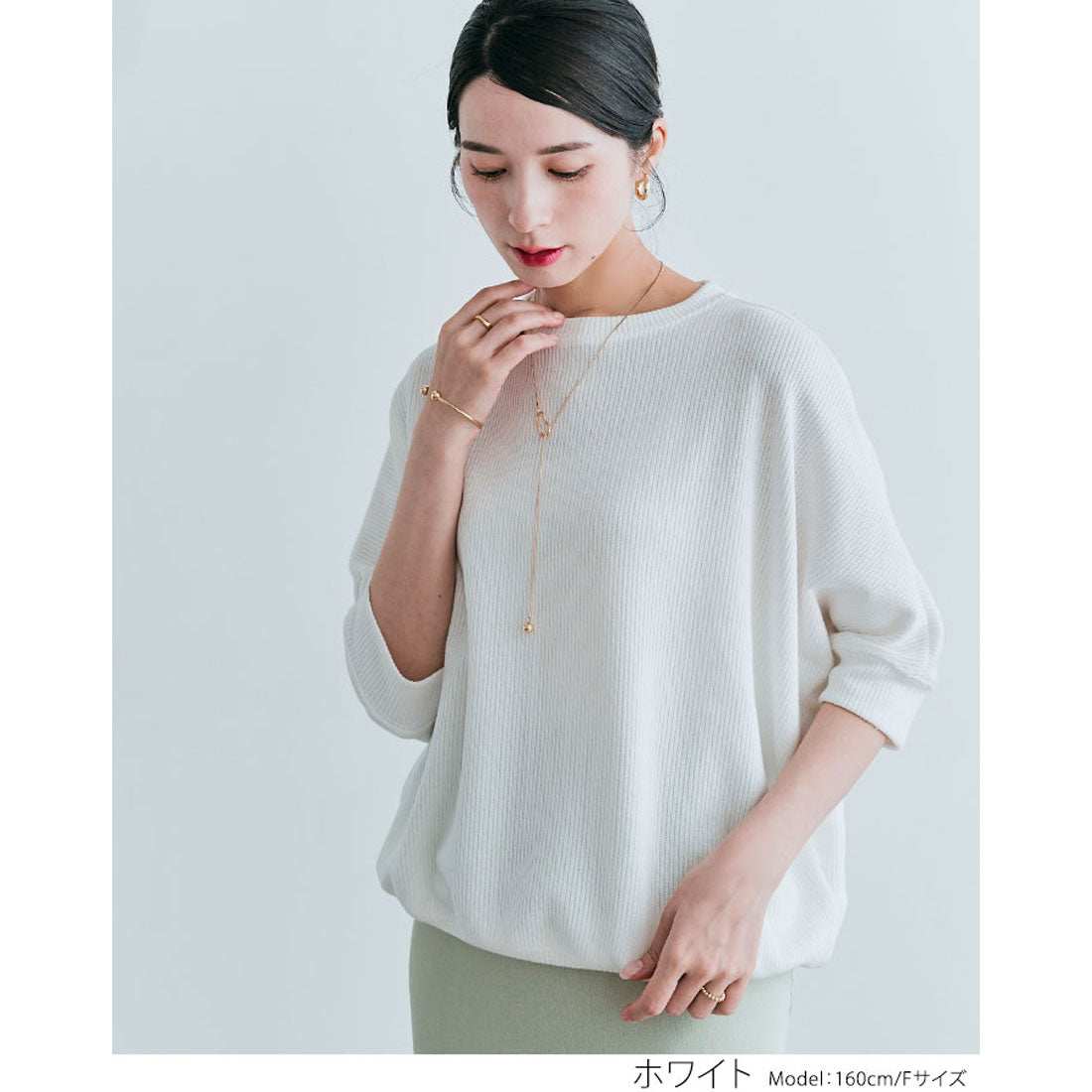 KiraKiraShop Tops《Cotton Stretch Dolman Top All 7 Colors》［jgt0055］