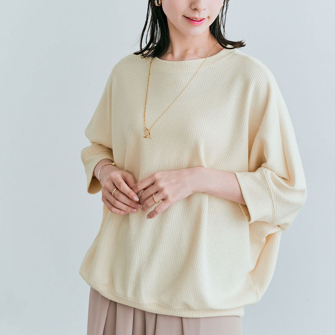 KiraKiraShop Tops《Cotton Stretch Dolman Top All 7 Colors》［jgt0055］
