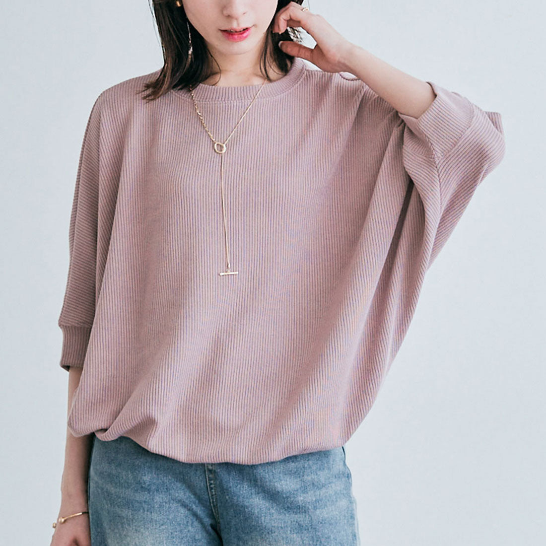 KiraKiraShop Tops《Cotton Stretch Dolman Top All 7 Colors》［jgt0055］