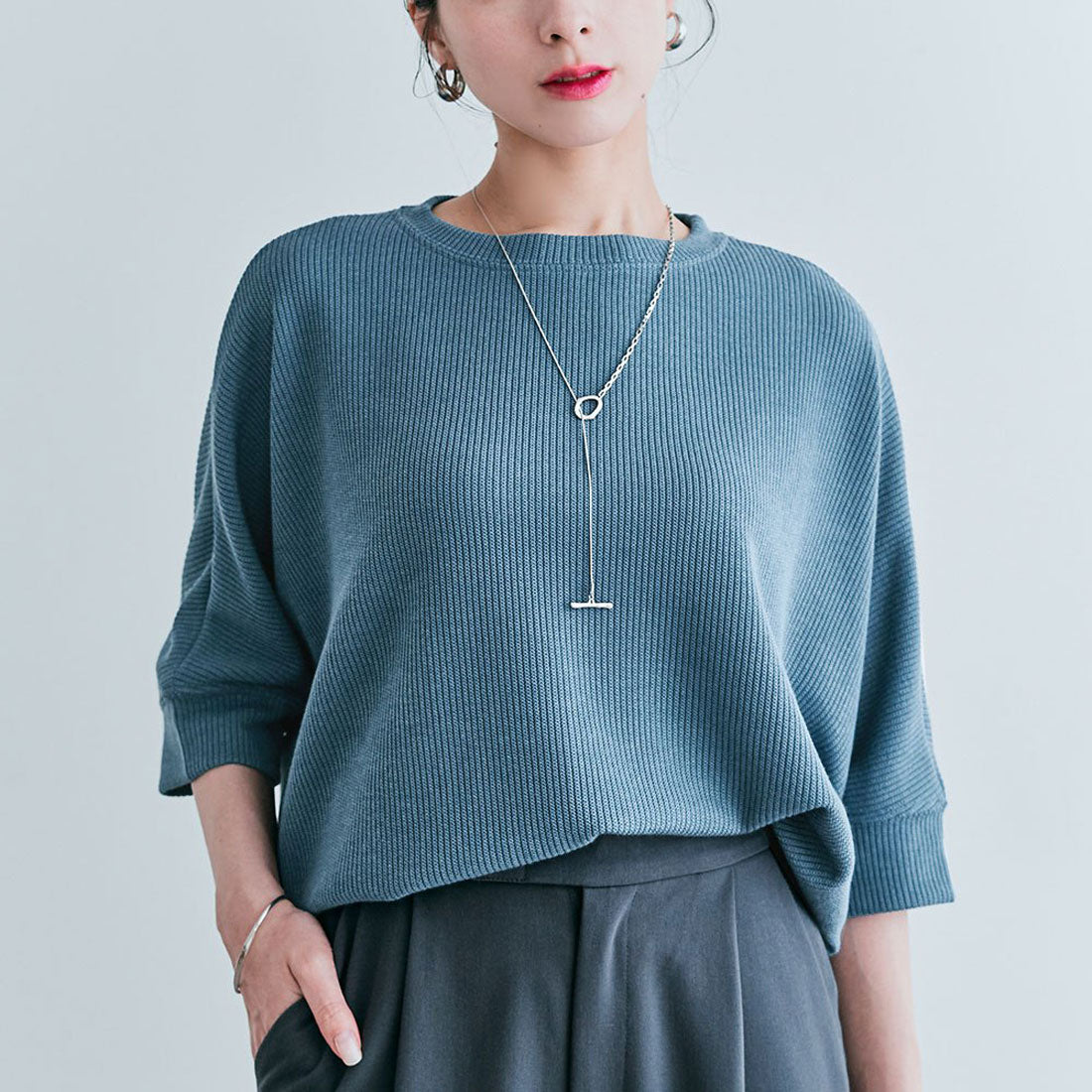 KiraKiraShop Tops《Cotton Stretch Dolman Top All 7 Colors》［jgt0055］