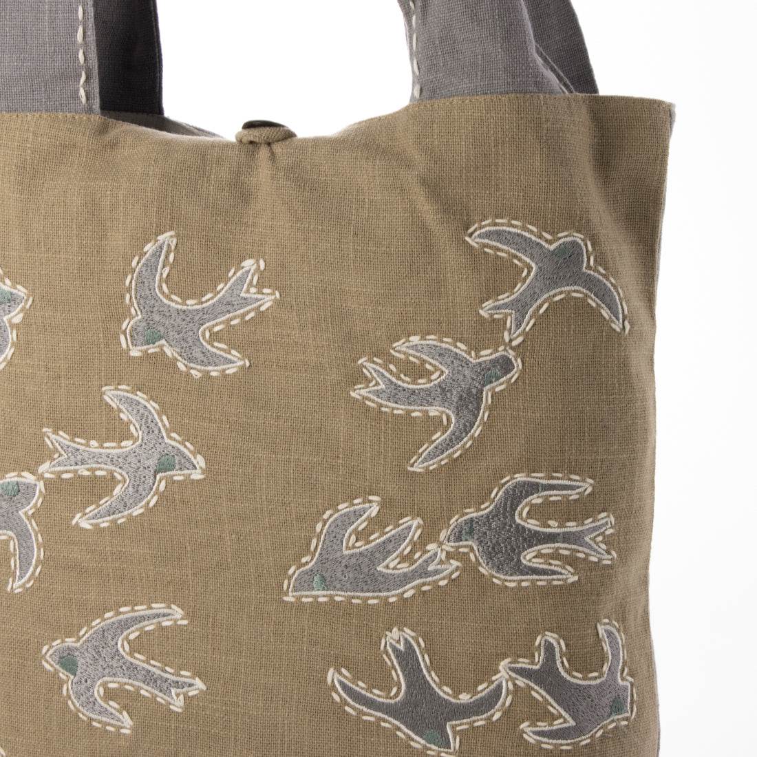 カンカン KANKAN スワロー刺繍トートバッグ