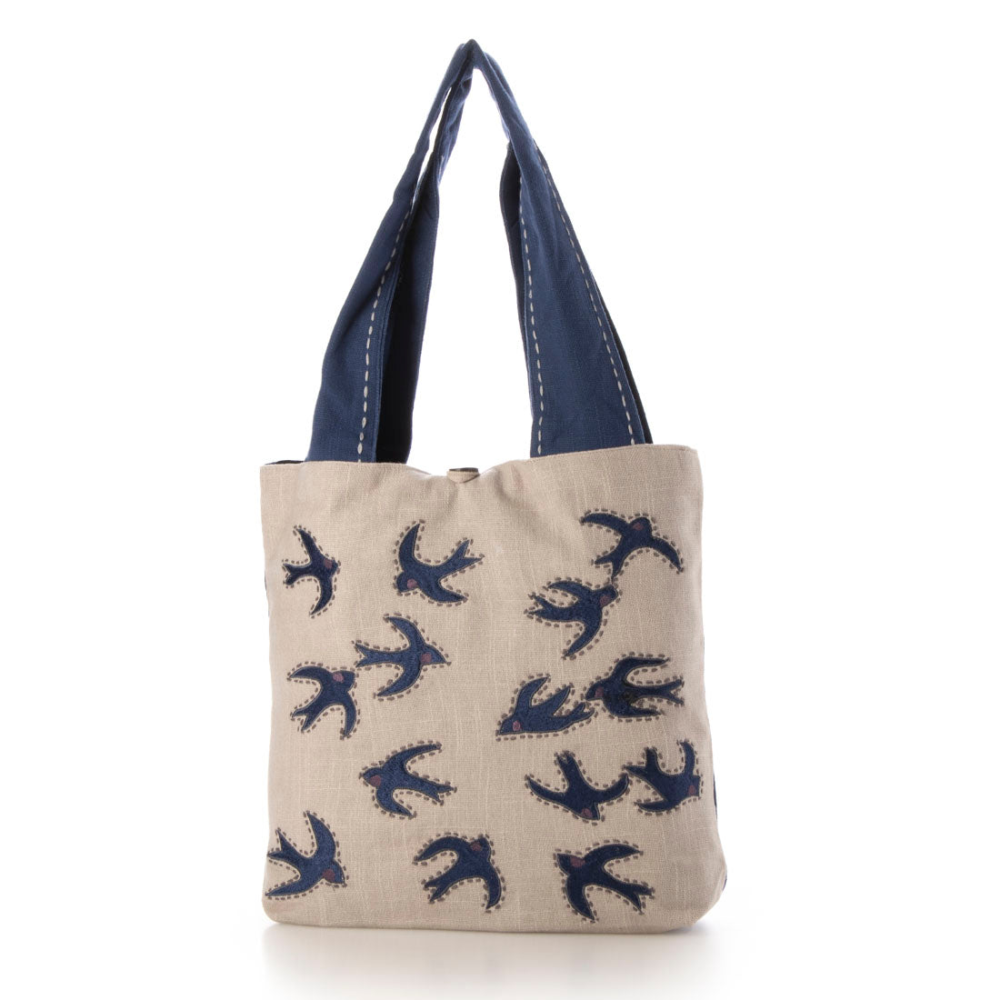 カンカン KANKAN スワロー刺繍トートバッグ