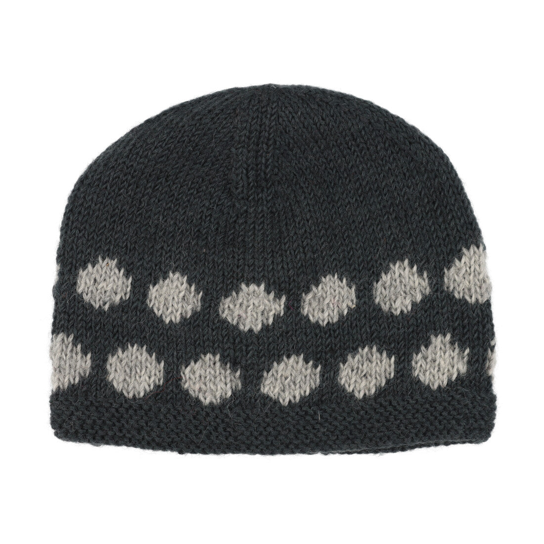 カンカン KANKAN ドットパターンニットキャップ （グレー） グレー