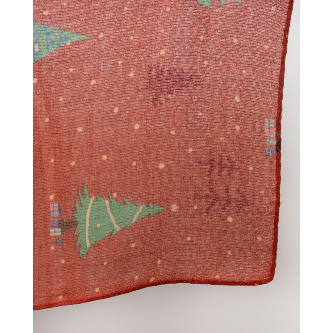 カンカン KANKAN ツリー柄プリントショール