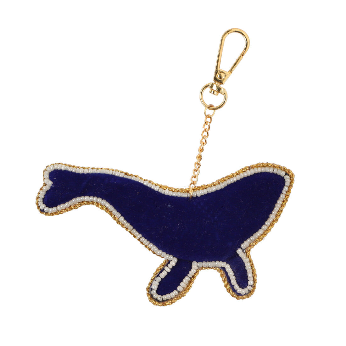 KANKAN Zari Embroidery Keychain Whale