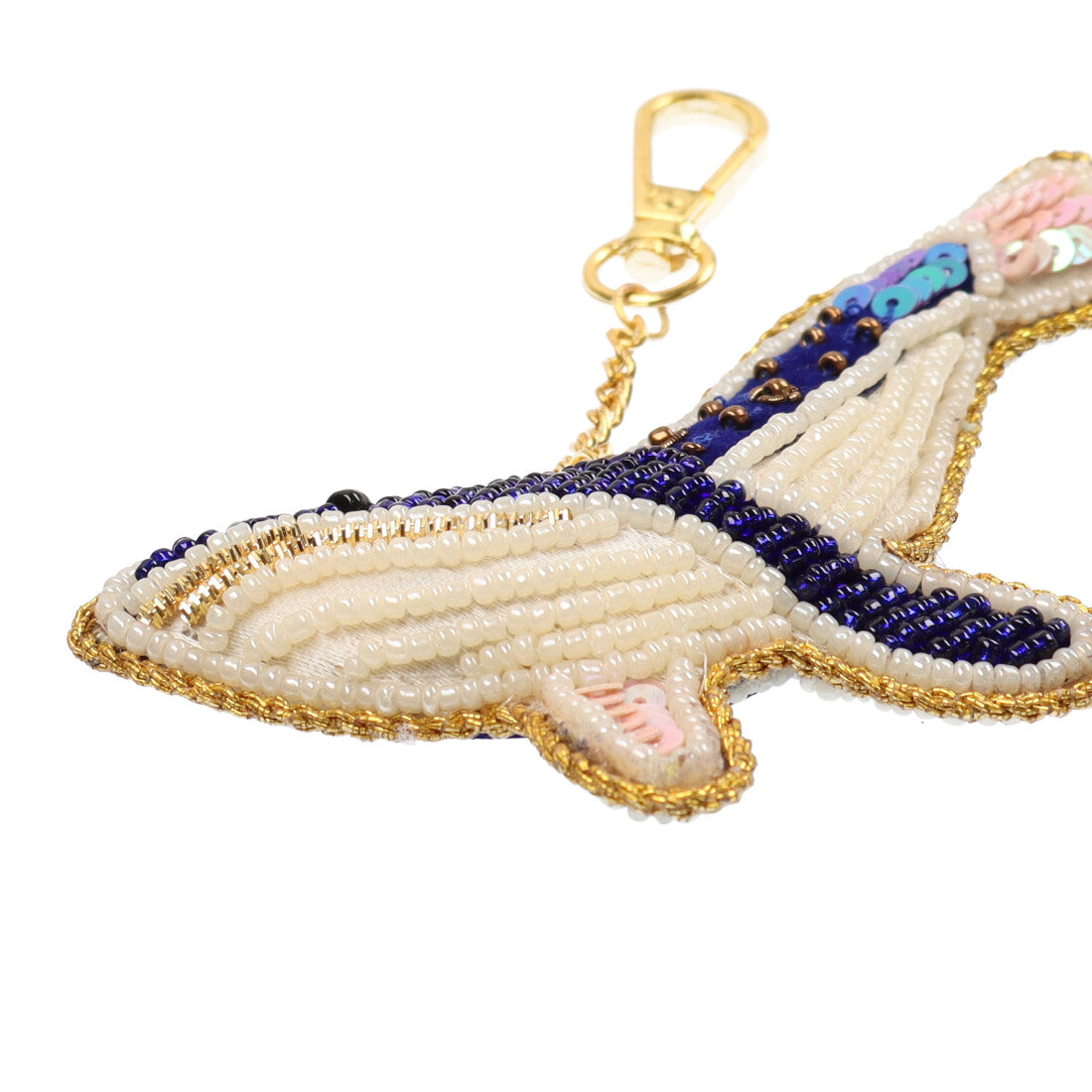 KANKAN Zari Embroidery Keychain Whale
