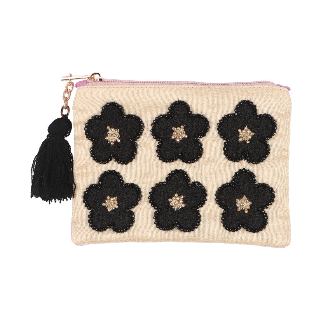 KANKAN Flower Bead Embroidery Pouch