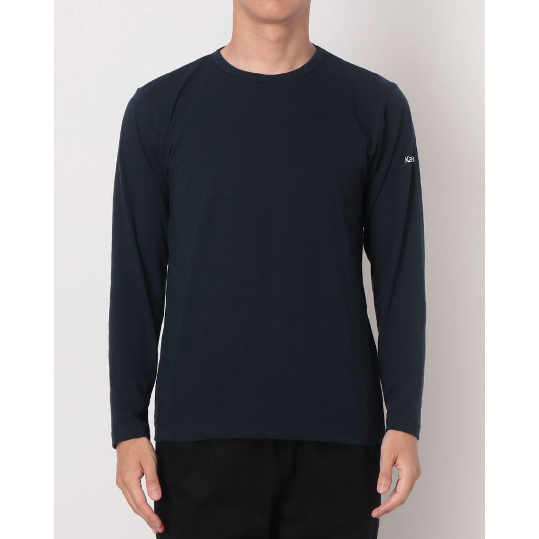 kaepa（ケイパ ）TC天竺 長袖丸首インナーTシャツ （ネイビー） ネイビー
