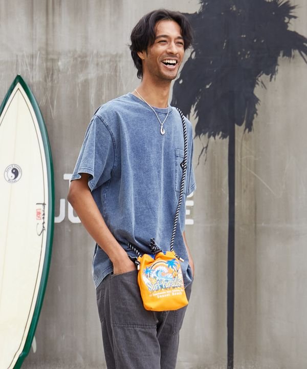 カヒコ Kahiko マイカイエンブ巾着ミニショルダーバッグ （オレンジ） オレンジ