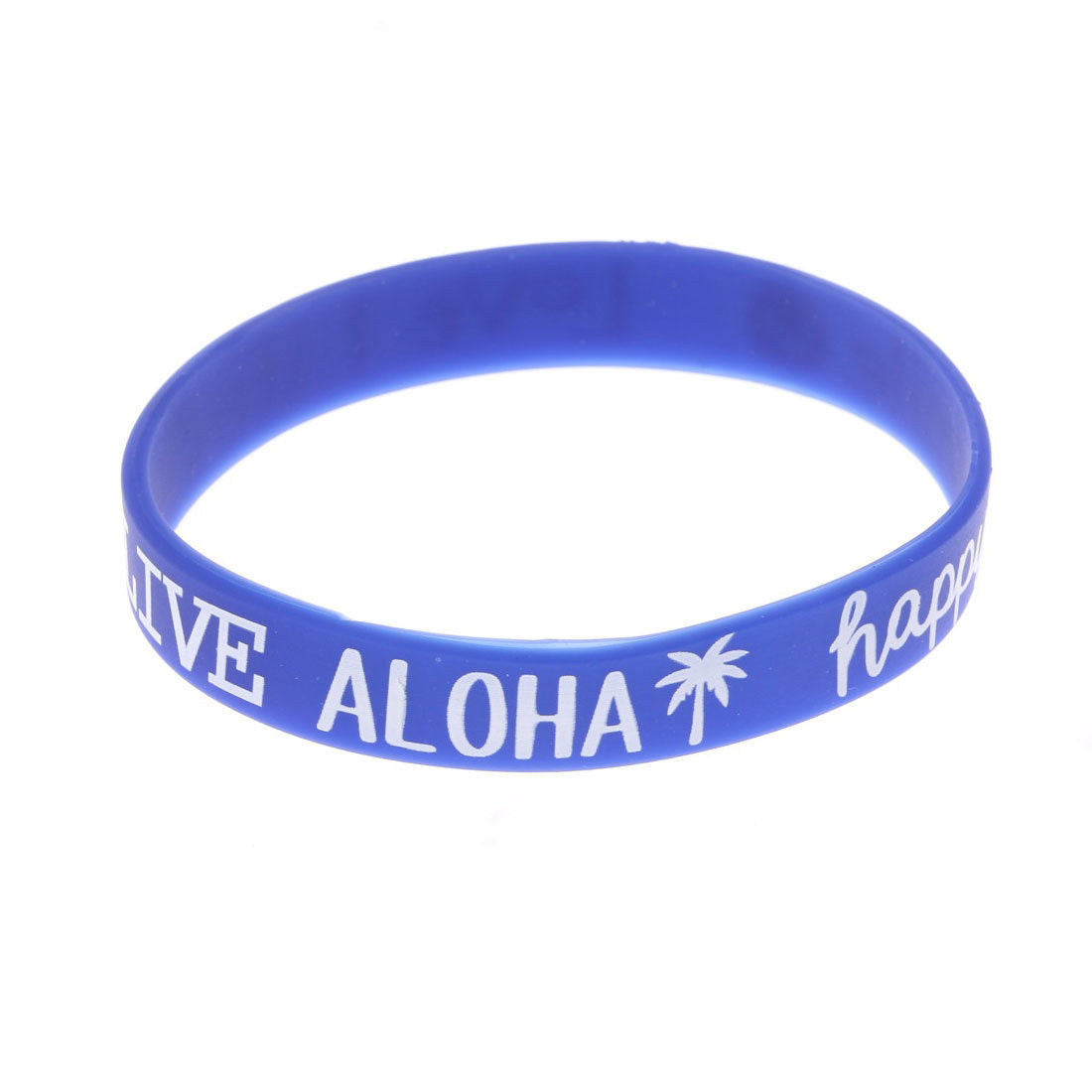 【kahiko】ALOHA SMILE ラバーブレスレット プラム,ダークパープル