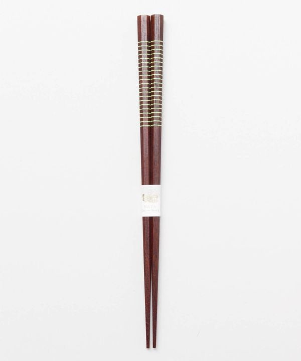 【カヤ】縁起箸 八角万能箸 長 ブルー【返品不可商品】