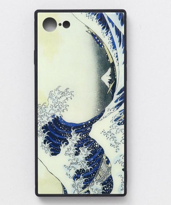 【カヤ】iPhone8/7兼用ガラス製スマホケース 和モダン柄スマホくるみ その他1,その他1