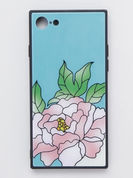【カヤ】iPhone8/7兼用ガラス製スマホケース 和モダン柄スマホくるみ その他1 その他1