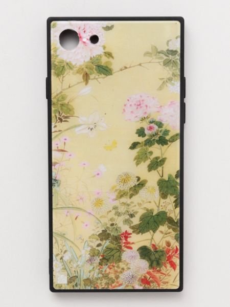 【カヤ】iPhone8/7兼用ガラス製スマホケース 和モダン柄スマホくるみ その他1 その他1