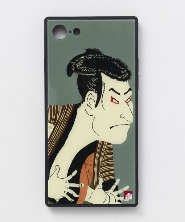 【カヤ】iPhone8/7兼用ガラス製スマホケース 和モダン柄スマホくるみ その他1 その他1