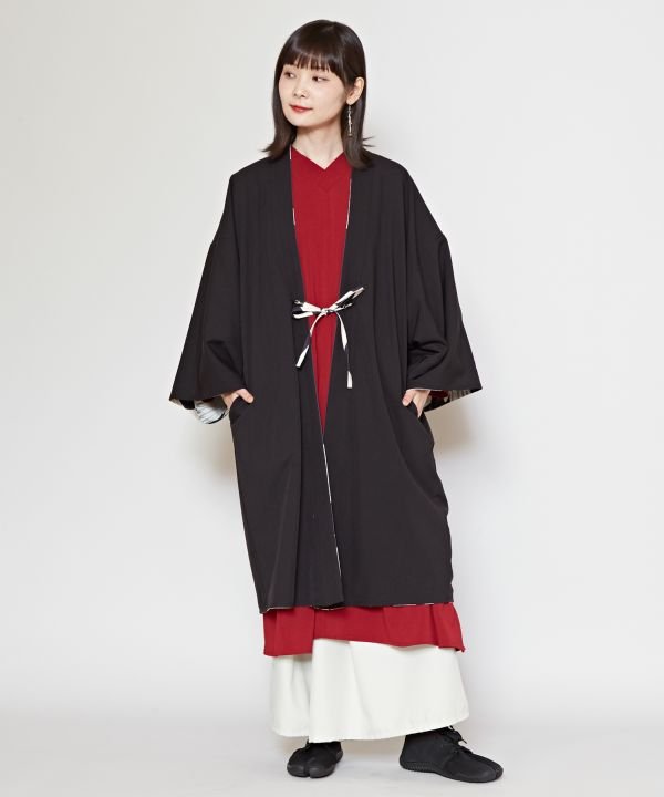 カヤ カヤ モダン着物羽織《重宗玉緒×倭物やカヤ》 （レッド） レッド