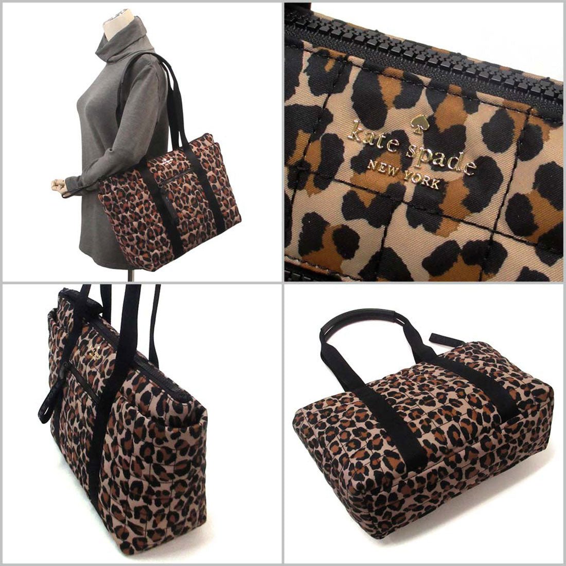 ケイトスペードニューヨーク kate spade new york Kate spade ケイトスペード アウトレット  トートバッグ Camden Spotted レオパード プリント ミディアムトート KI842 200