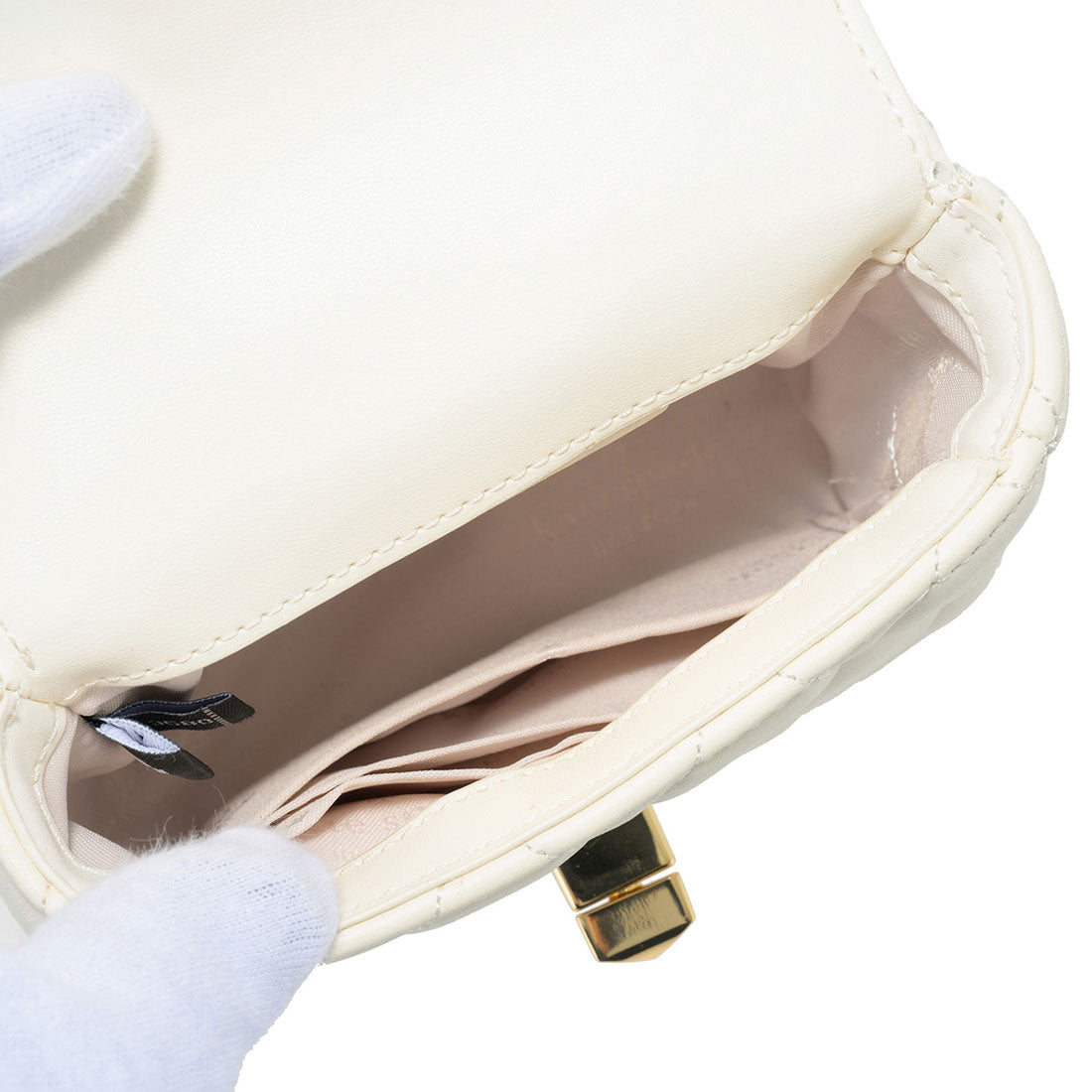 ケイトスペードニューヨーク kate spade new york ショルダーバッグ キャリー MICRO FLAP CROSSBODY KJ956 100 MERINGUE （メレンゲ） メレンゲ
