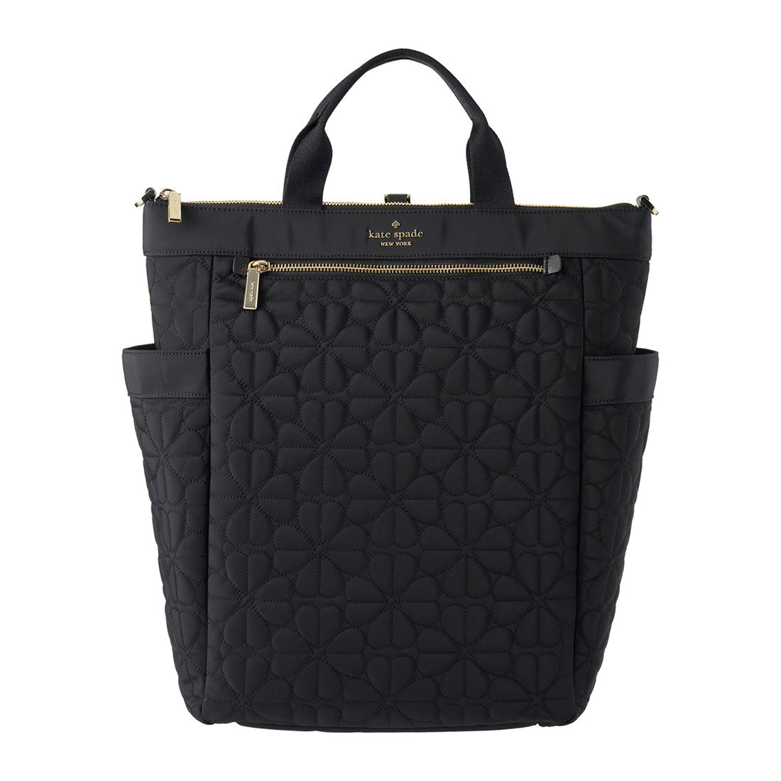 ケイトスペードニューヨーク kate spade new york リュックサック スペードフラワー QUILTING MEDIUM CONVERTIBLE BACKPACK KK161 001 BLACK （ブラック） ブラック