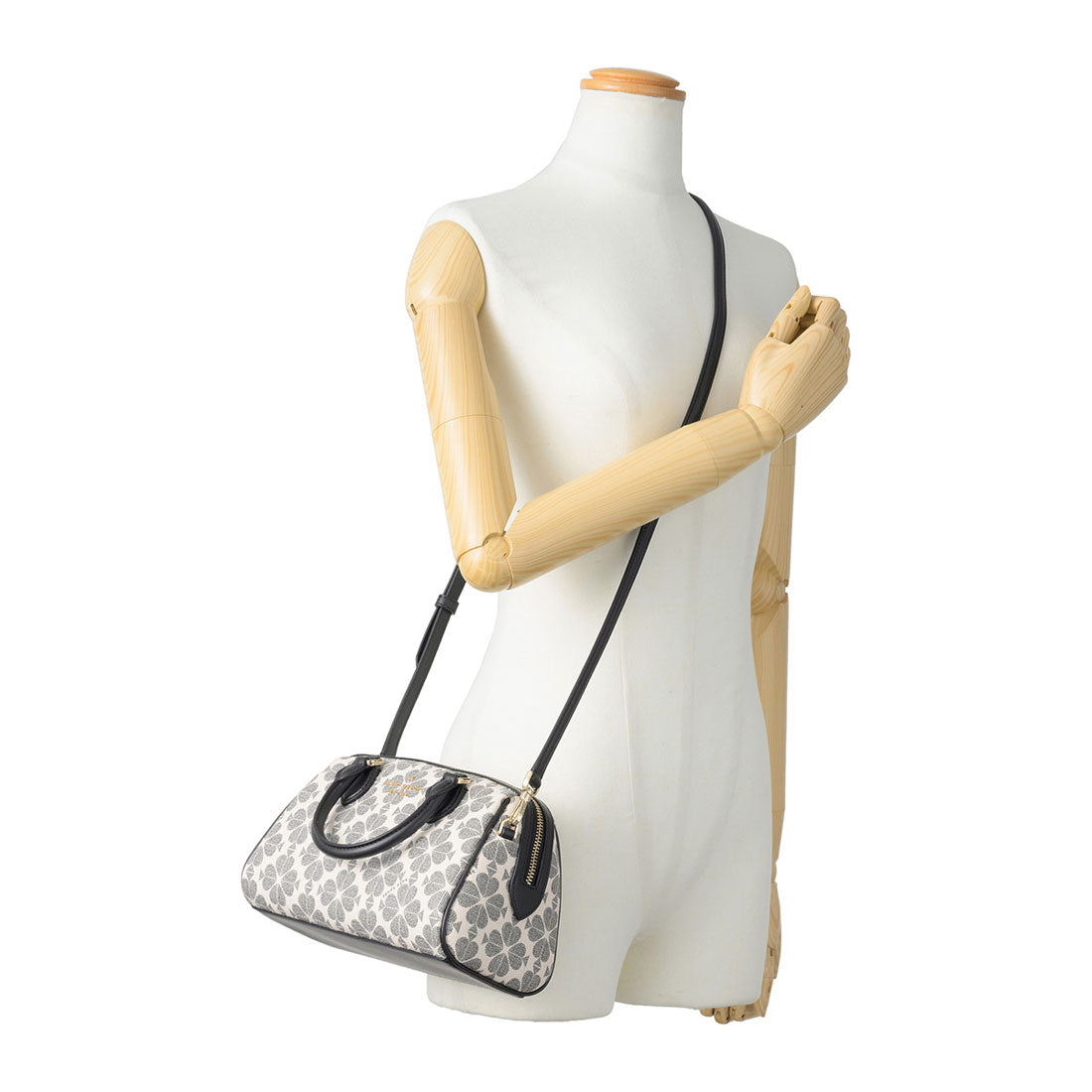 Kate Spade New York Handbag Spade Flower Duffle Crossbody KG483 001 BL