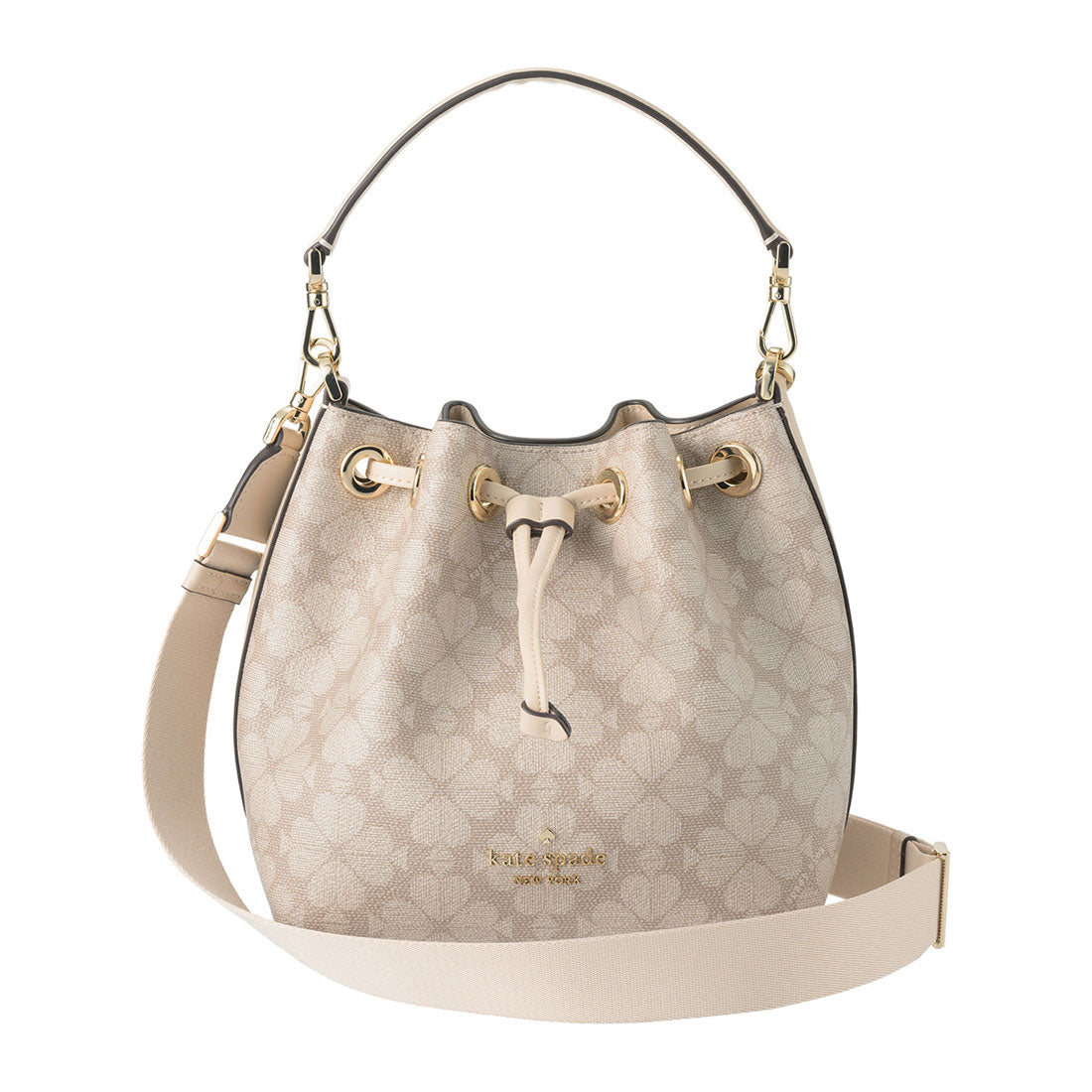 ケイトスペードニューヨーク kate spade new york ショルダーバッグ スペードフラワー SMALL BUCKET BAG KK153 250 DARK BEIGE MULTI （ダークベージュマルチ） ダークベージュマルチ