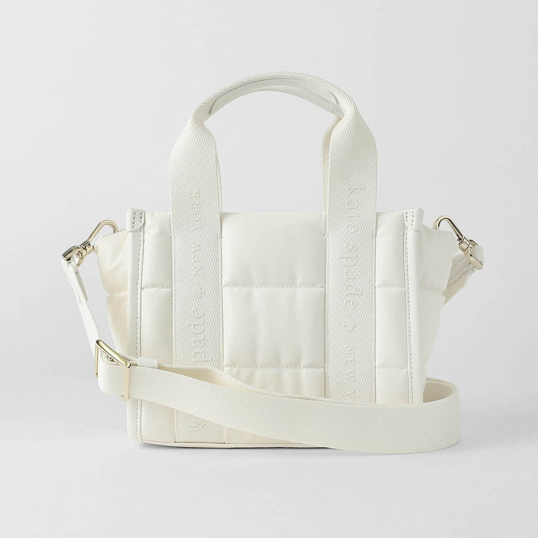ケイトスペードニューヨーク kate spade new york ショルダーバッグ キップ パフィー MINI TOTE BAG KM668 100 （ホワイト） ホワイト