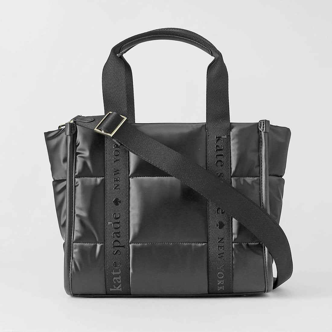 ケイトスペードニューヨーク kate spade new york ショルダーバッグ キップ パフィー SAMLL TOTE BAG KM669 001 （ブラック） ブラック