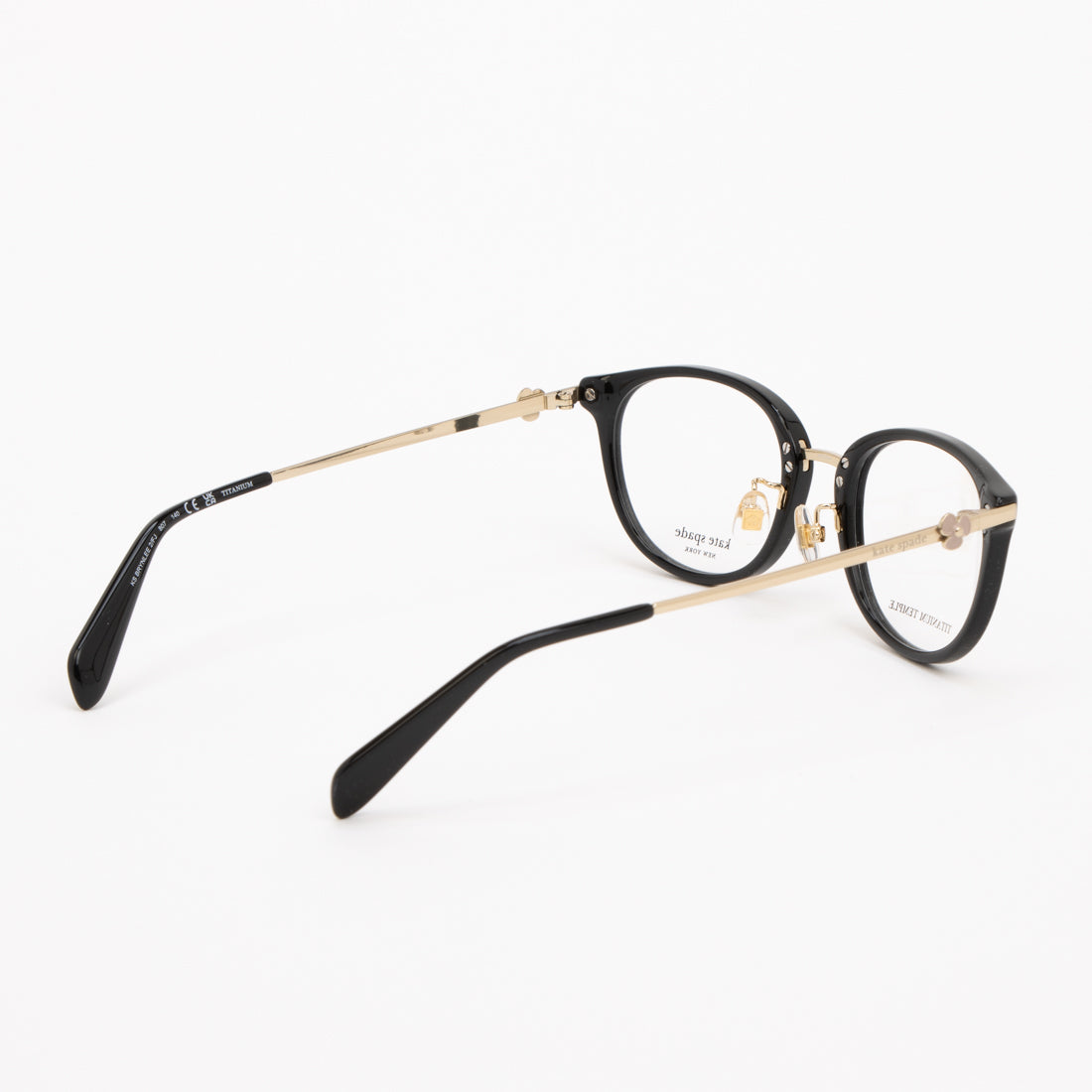 ケイトスペードニューヨーク kate spade new york メガネ 眼鏡 アイウェア レディース メンズ （ブラック/ゴールド） ブラック/ゴールド