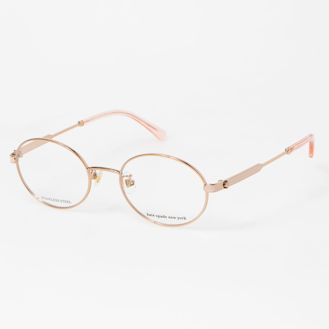 ケイトスペードニューヨーク kate spade new york メガネ 眼鏡 アイウェア レディース メンズ,ピンク/ゴールド