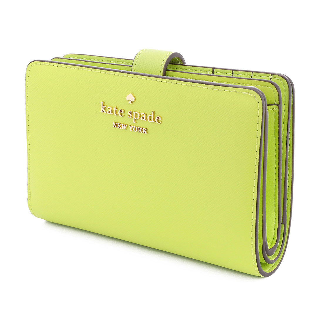 ケイトスペードニューヨーク kate spade new york 2つ折り財布 マディソン ミディアム コンパクト バイフォールド ウォレット KC580 306 LIME SLUSH （ライムスラッシー） ライムスラッシー