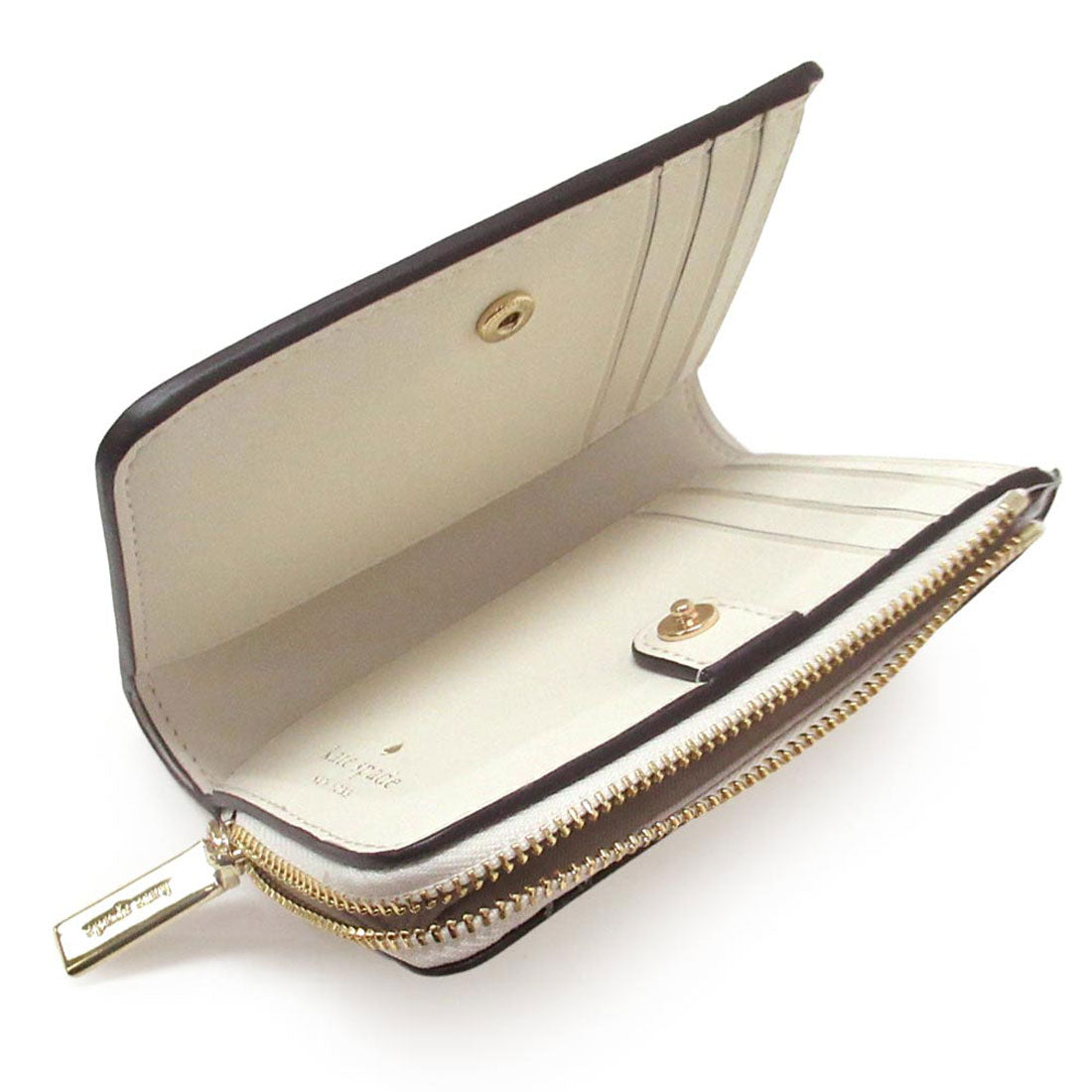 ケイトスペードニューヨーク kate spade new york Kate spade ケイトスペード アウトレット 財布 マディソン フェスティバル フローラル パーフ スモール Lジップ ウォレット 二つ折り財布 KK956 100 （メレンゲ） メレンゲ