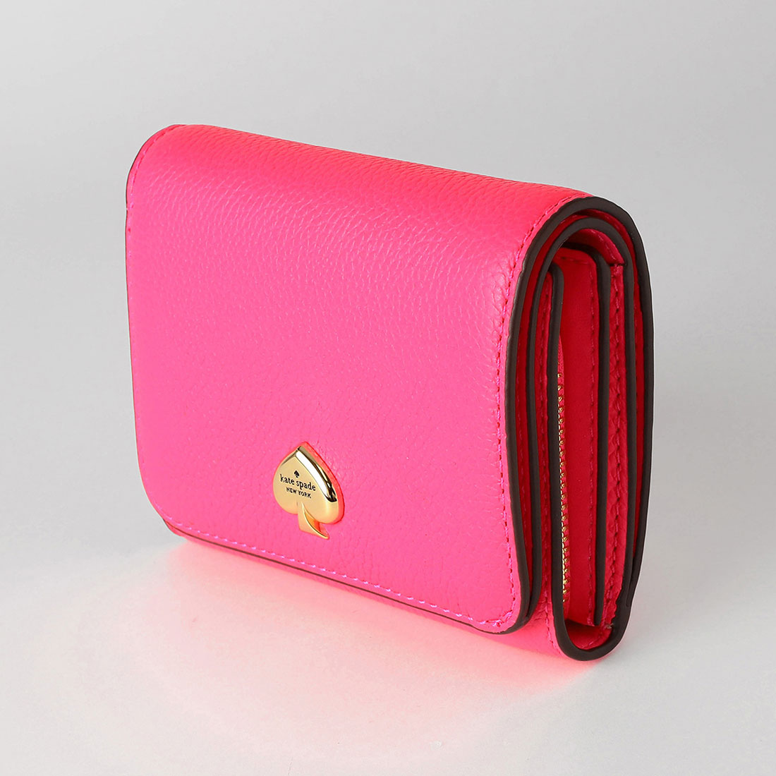 ケイトスペードニューヨーク kate spade new york 2つ折り財布 ケイラ スモールL ジップウォレット KK056 650 WILD PINK （ワイルドピンク） ワイルドピンク