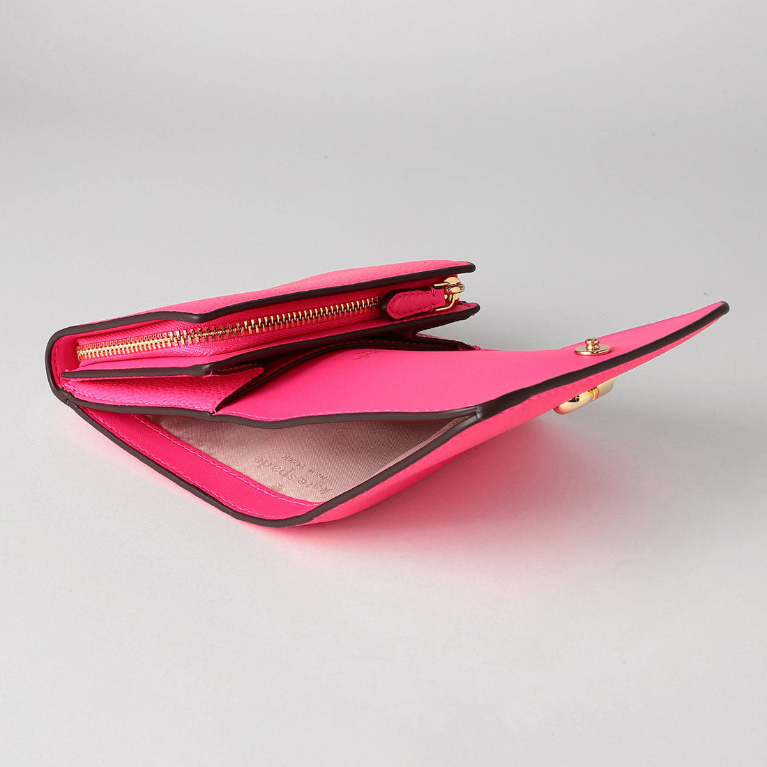 ケイトスペードニューヨーク kate spade new york 2つ折り財布 ケイラ スモールL ジップウォレット KK056 650 WILD PINK （ワイルドピンク） ワイルドピンク