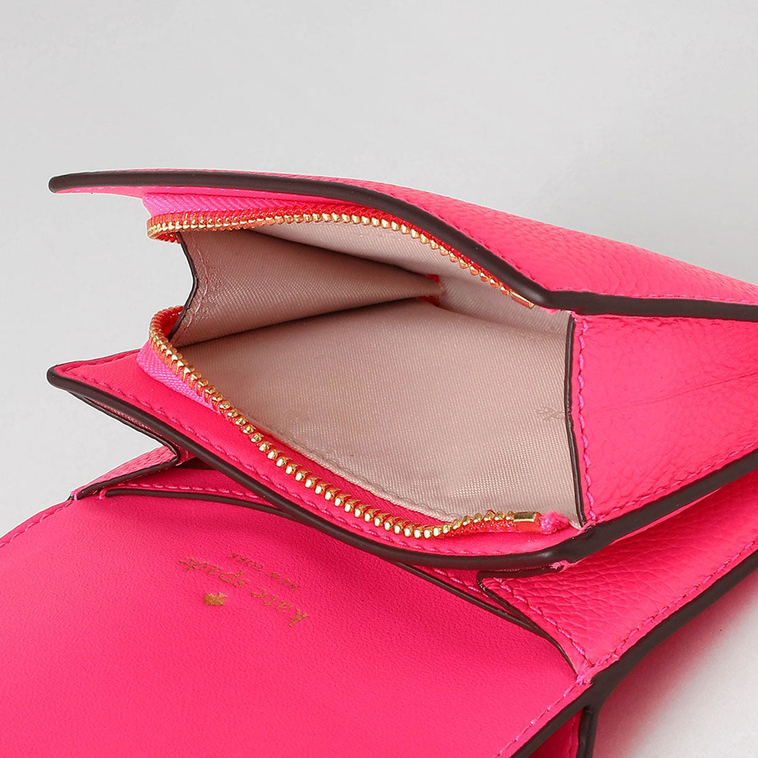 ケイトスペードニューヨーク kate spade new york 2つ折り財布 ケイラ スモールL ジップウォレット KK056 650 WILD PINK （ワイルドピンク） ワイルドピンク