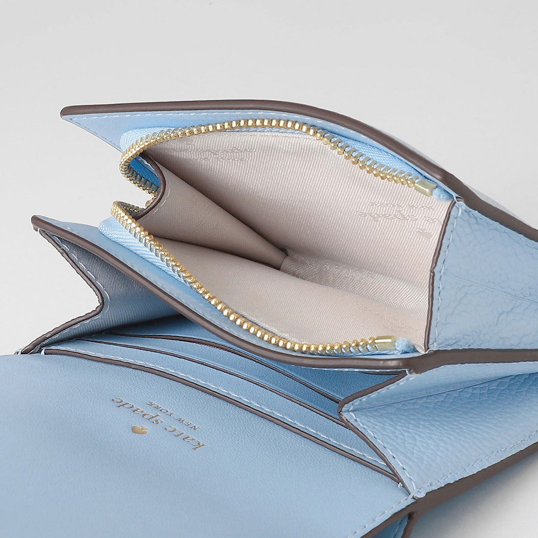 ケイトスペードニューヨーク kate spade new york 2つ折り財布 ケイラ スモールL ジップウォレット KK056 404 MONTAUK BLUE （モントークブルー） モントークブルー