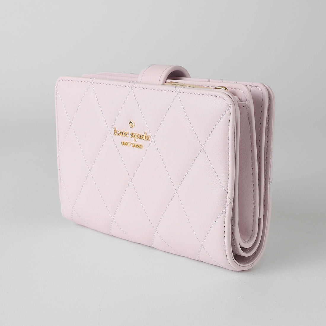ケイトスペードニューヨーク kate spade new york 2つ折り財布 キャリー ミディアム コンパクトバイフォールド ウォレット KG424 501 PALE AMETH （ペールアメジスト） ペールアメジスト