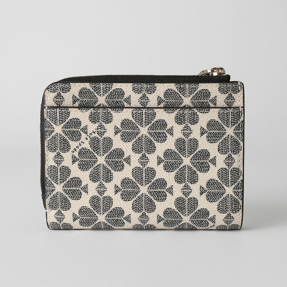 ケイトスペードニューヨーク kate spade new york 2つ折り財布 スペード フラワー スモールL ジップウォレット KK894 001 BLACK MULTI （ブラックマルチ） ブラックマルチ