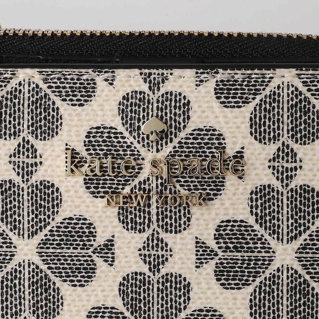 ケイトスペードニューヨーク kate spade new york 2つ折り財布 スペード フラワー スモールL ジップウォレット KK894 001 BLACK MULTI （ブラックマルチ） ブラックマルチ