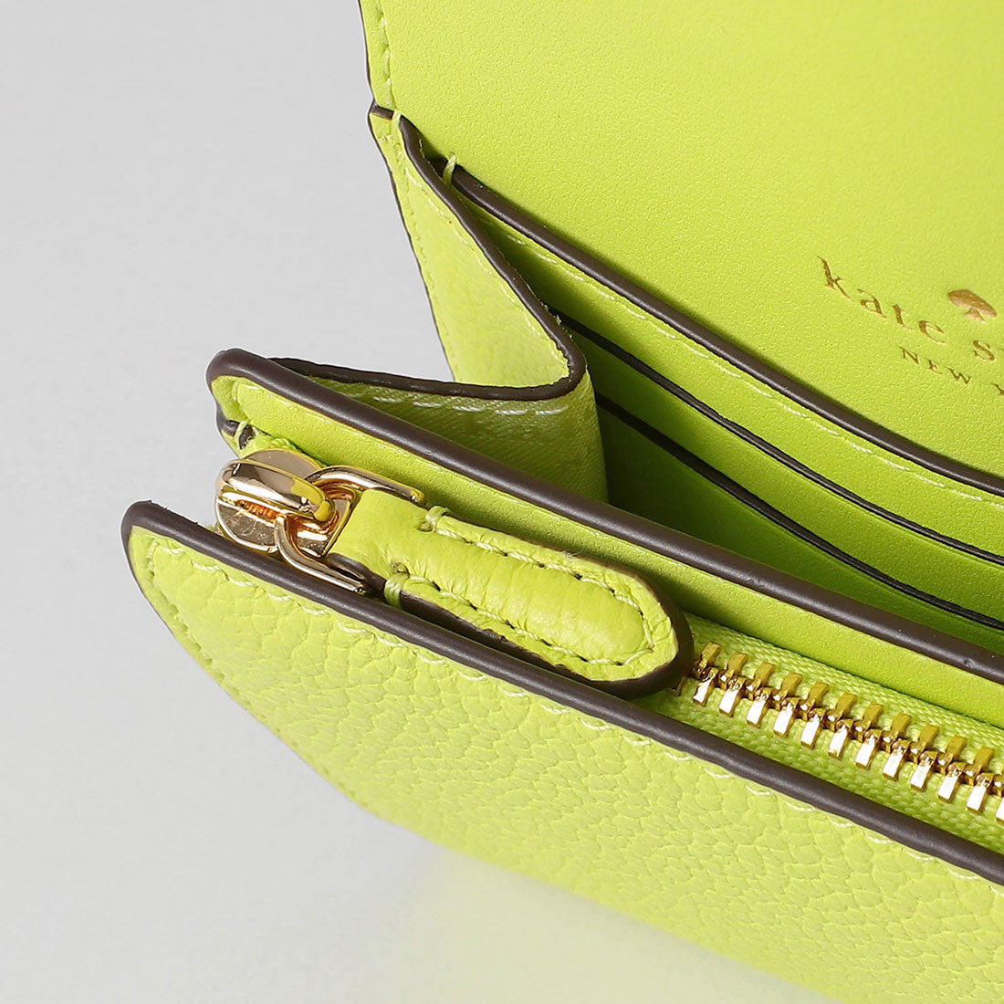 ケイトスペードニューヨーク kate spade new york 2つ折り財布 ケイラ スモールL ジップウォレット KK056 302 LIME SLUSH （ライムスラッシー） ライムスラッシー