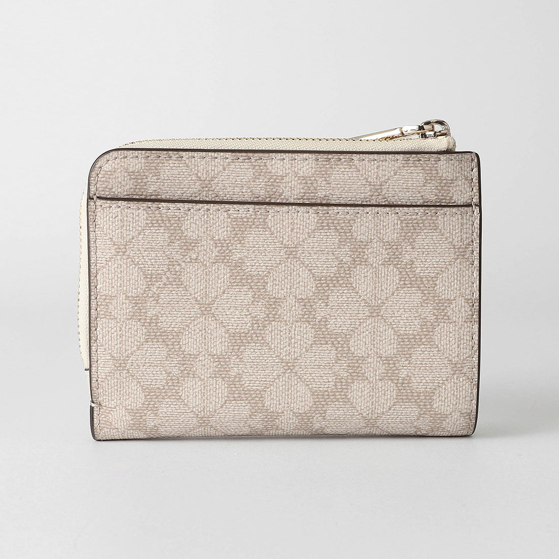 ケイトスペードニューヨーク kate spade new york 2つ折り財布 スペード フラワー スモールL ジップウォレット KK894 250 DARK BEIGE MULTI （ダークベージュマルチ） ダークベージュマルチ