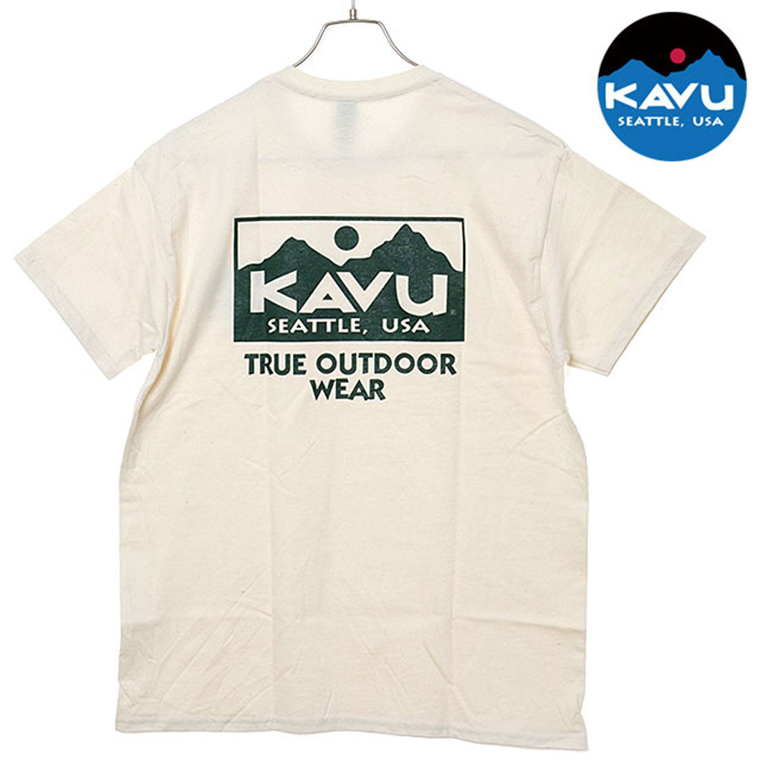 カブー KAVU True Logo Tee Natural [19822238] （Natural） Natural