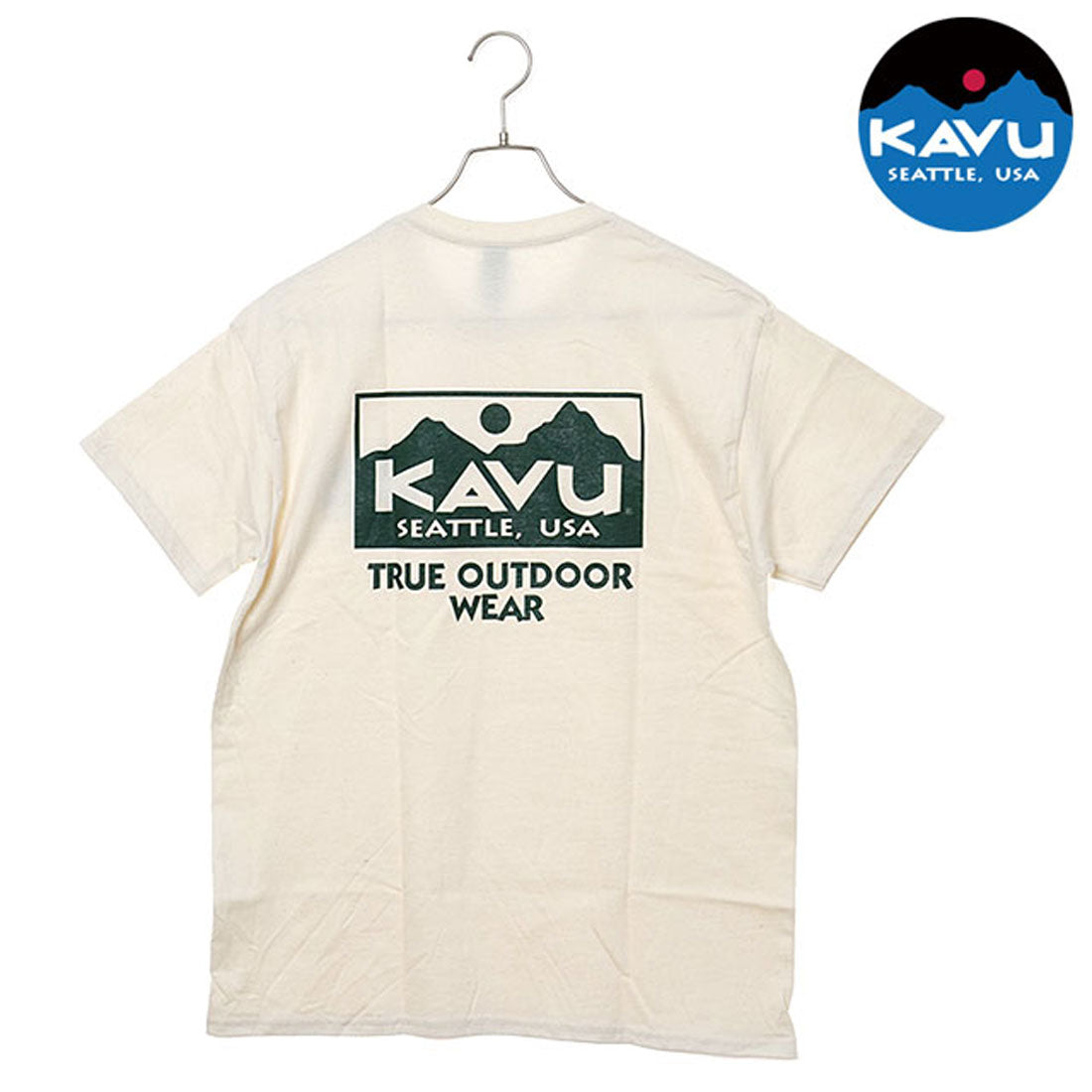 カブー KAVU True Logo Tee Natural [19822238] （Natural） Natural