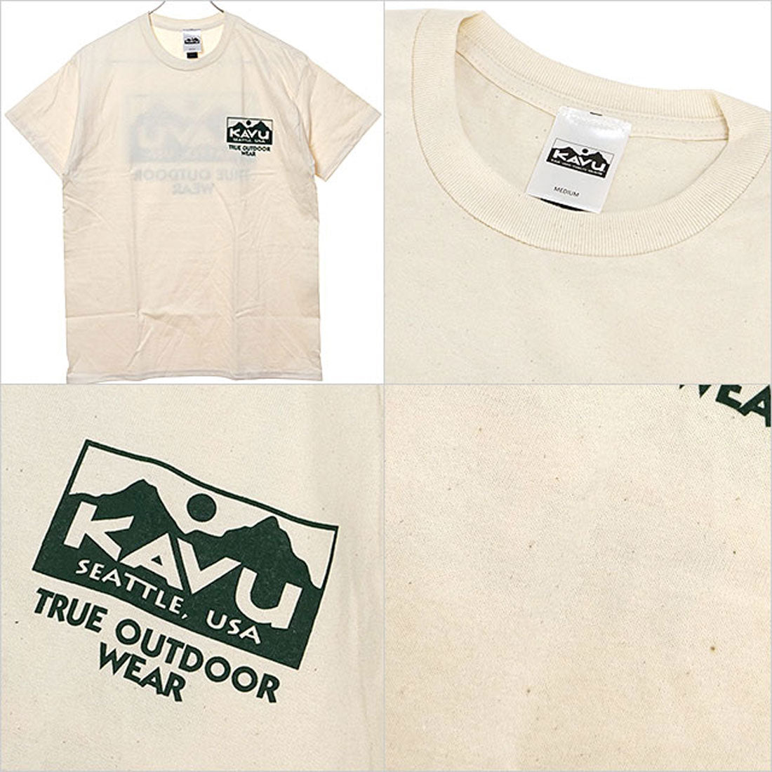 カブー KAVU True Logo Tee Natural [19822238] （Natural） Natural