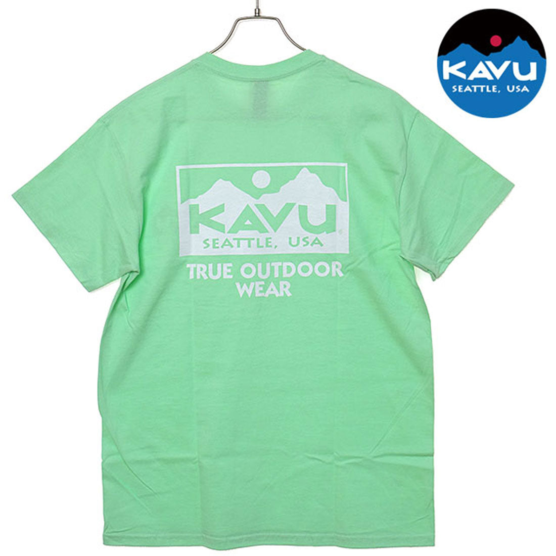 カブー KAVU True Logo Tee Mint [19822238] （Mint） Mint