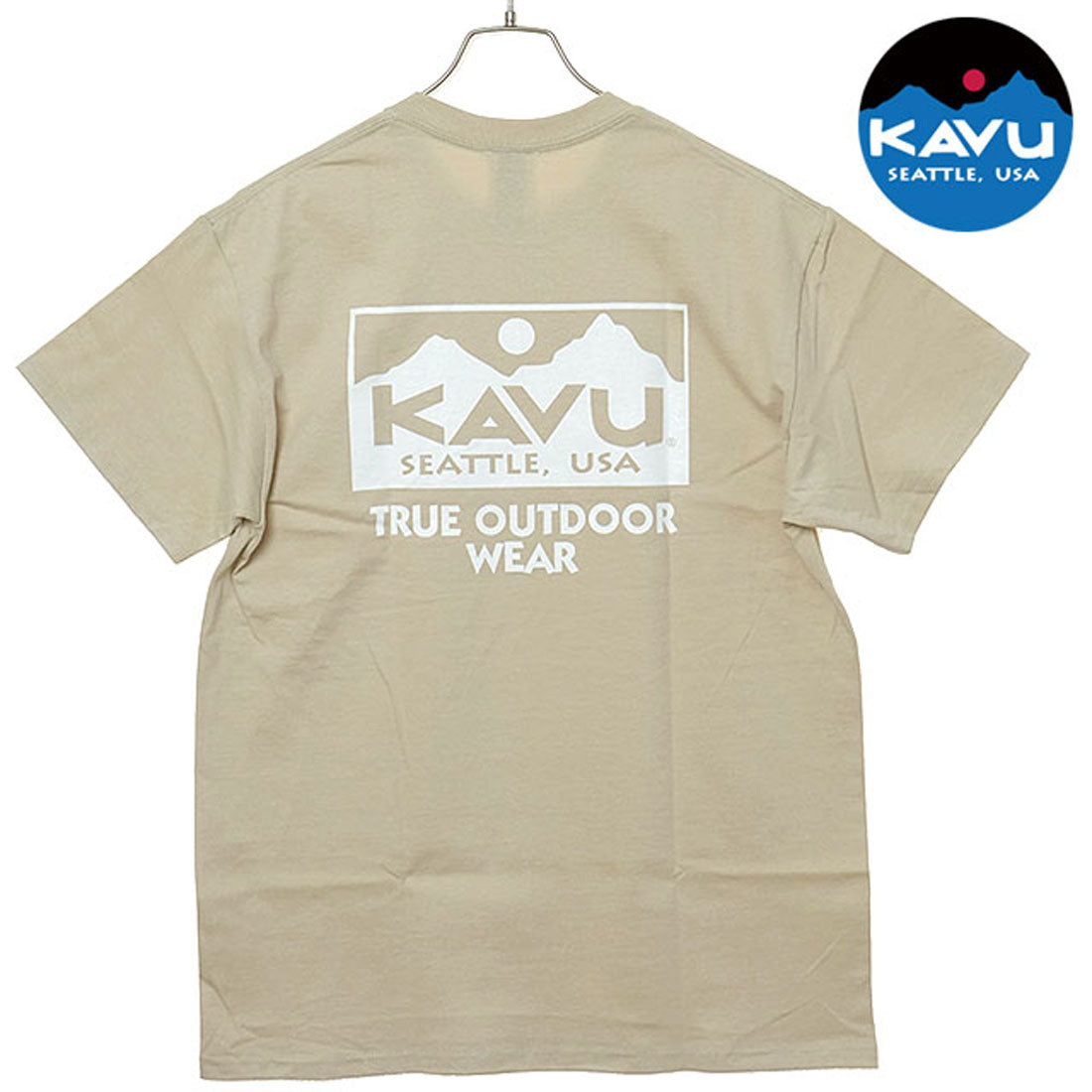 カブー KAVU True Logo Tee Sand [19822238] （Sand） Sand