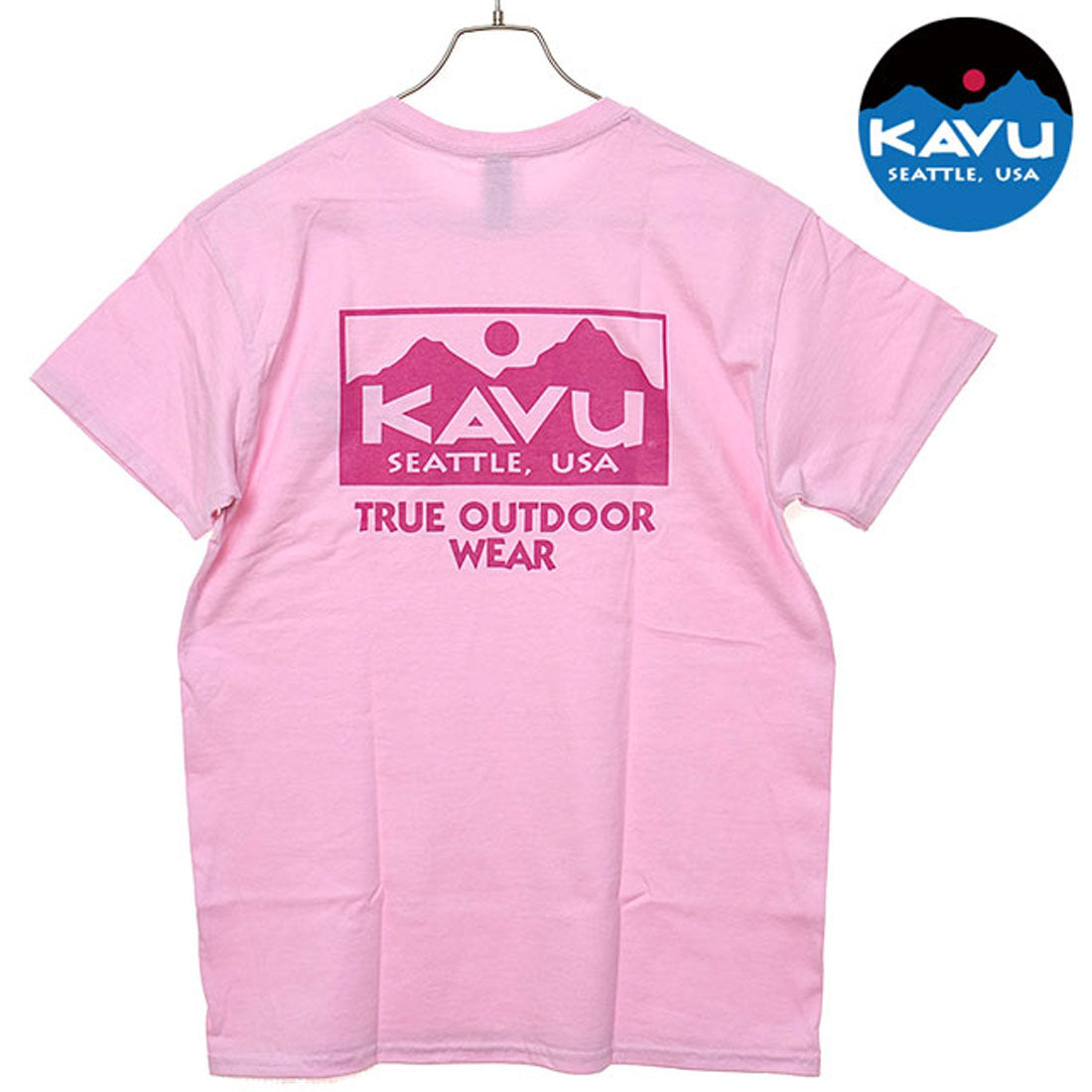 カブー KAVU True Logo Tee Light-Pink [19822238] （Light-Pink） Light-Pink