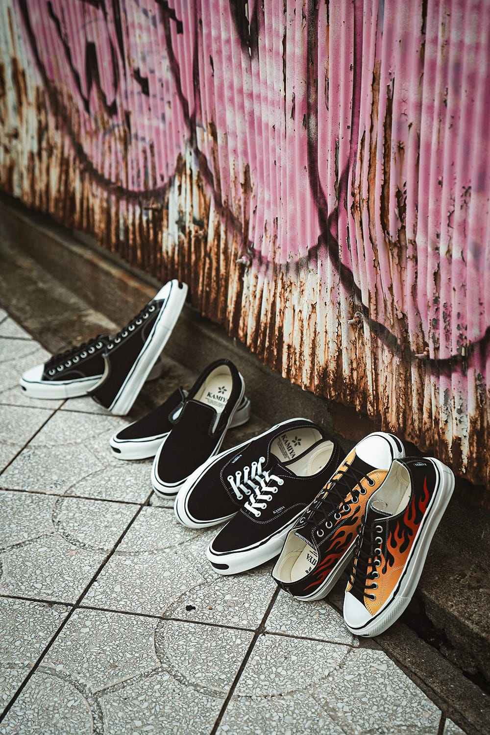 カミヤ KAMIYA Herc Vulcanized Sneaker （BLACK） BLACK