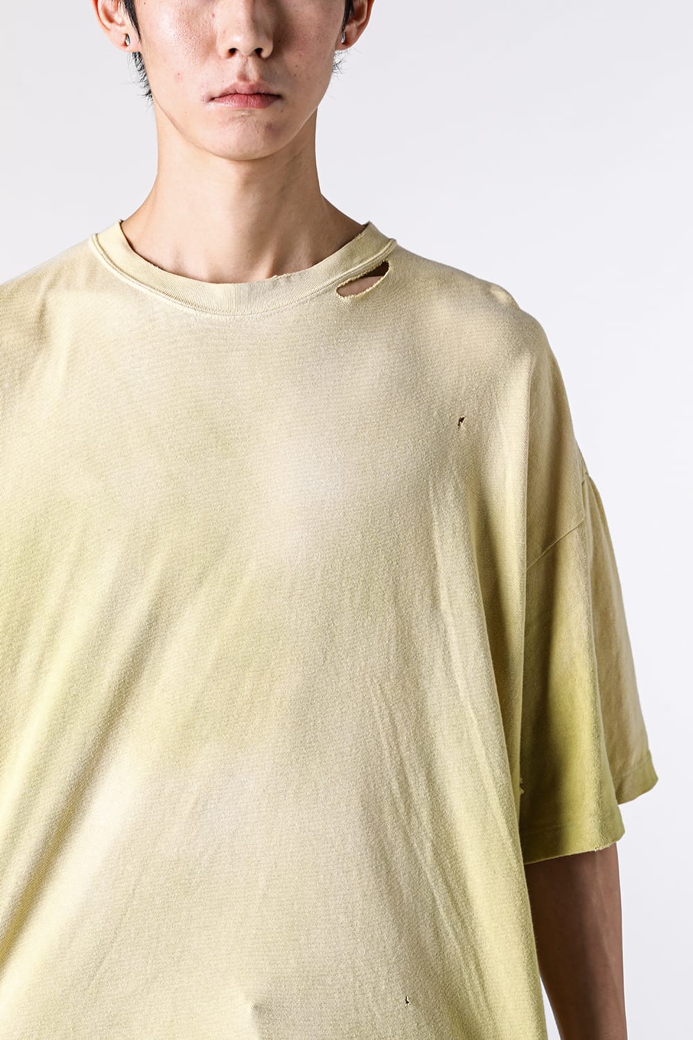 カミヤ KAMIYA “KMY-SNAKE” Distressed Tee （YELLOW） YELLOW
